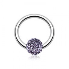 Multi-Sprinkle Dot Multi Gem Captive Bead Ring