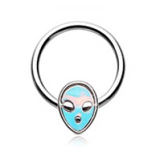 Alien Revo Head Steel Captive Bead Ring