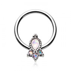 Her Eminence Steel Captive Bead Ring