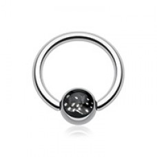 Double Dice Logo Ball Captive Bead Ring