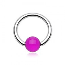 UV Acrylic Ball Top Captive Bead Ring