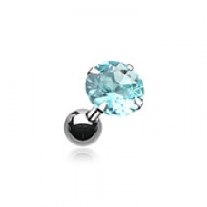 Round Gem Crystal Cartilage Tragus Earring