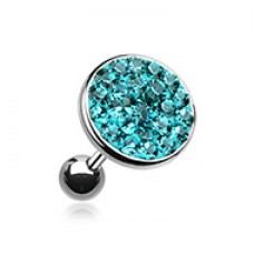 Multi-Sprinkle Dot Multi-Gem Round Cartilage Tragus Earring