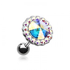Studded Gem Unity Crystal Cartilage Tragus Earring