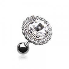 Studded Gem Unity Crystal Cartilage Tragus Earring