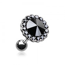 Studded Gem Unity Crystal Cartilage Tragus Earring