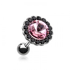 Studded Gem Crystal Cartilage Tragus Earring