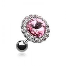 Studded Gem Crystal Cartilage Tragus Earring