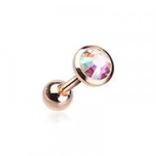 Rose Gold Gem Sparkle Cartilage Tragus Earring