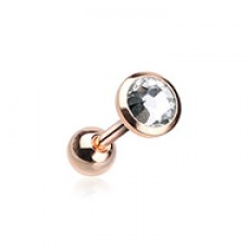 Rose Gold Gem Sparkle Cartilage Tragus Earring