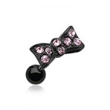 Blackline Flap Bow-Tie Cartilage Tragus Earring