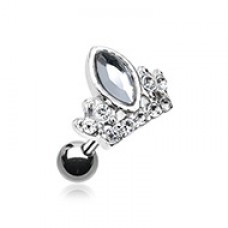 Tiara Crown Cartilage Tragus Earring