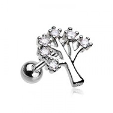 The Tree of Life Sparkle Cartilage Tragus Earring
