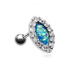 Opal Diamante Cartilage Tragus Earring