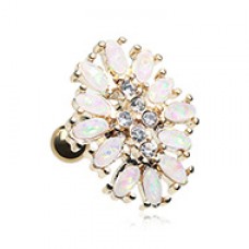 Golden Opal Gilia Delight Flower Cartilage Tragus Earring