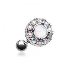 Opal Elegance Cartilage Tragus Earring