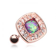 Rose Gold Opal Sparkle Essentia Cartilage Tragus Earring