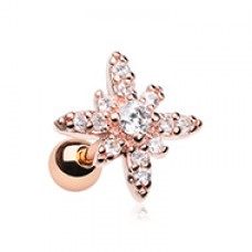 Rose Gold Dainty Twinkle Star Cartilage Tragus Earring