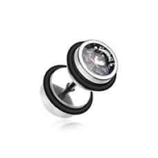 Pointy Crystalline Steel Fake Plug 