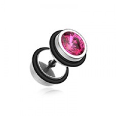 Pointy Crystalline Steel Fake Plug 