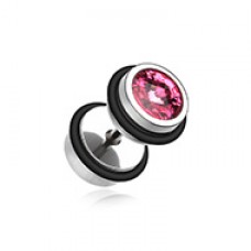 Pointy Crystalline Steel Fake Plug 