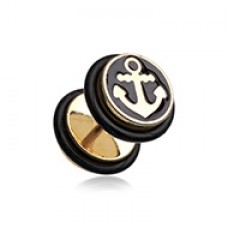 Golden Sailor Anchor Steel Fake Plug with O-Rings