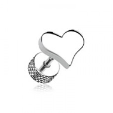 Lovely Heart Steel Fake Plug 