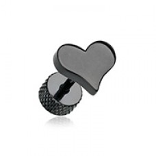 Blackline Lovely Heart Steel Fake Plug 