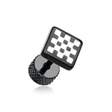 Blackline Checkerboard Steel Fake Plug 