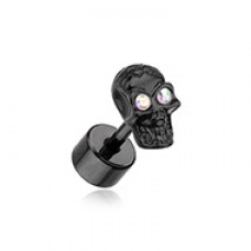 Blackline Luster Skull Steel Fake Plug 