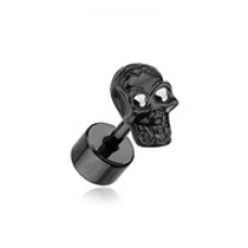 Blackline Luster Skull Steel Fake Plug 
