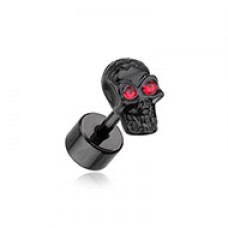 Blackline Luster Skull Steel Fake Plug 