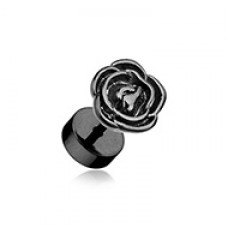 Blackline Rose Blossom Steel Fake Plug 