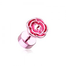 Blackline Rose Blossom Steel Fake Plug 