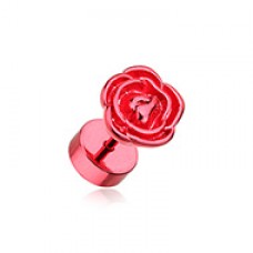 Blackline Rose Blossom Steel Fake Plug 