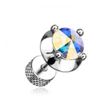 Spacer Saucer Crystal Steel Fake Plug 