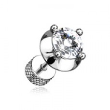 Spacer Saucer Crystal Steel Fake Plug 