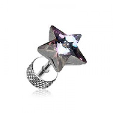 Sparkle Star Gem Steel Fake Plug 