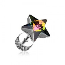 Sparkle Star Gem Steel Fake Plug 