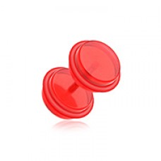 Solid Acrylic Fake Plug with O-Rings