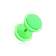 Neon Acrylic Fake Plug with O-Rings