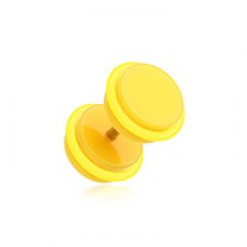 Neon Acrylic Fake Plug with O-Rings