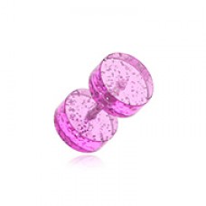 Glitter Shimmer UV Acrylic Fake Plug 