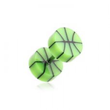 Basketball UV Acrylic Fake Plug 