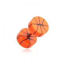 Basketball UV Acrylic Fake Plug 