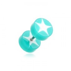 Psych Star UV Acrylic Fake Plug 