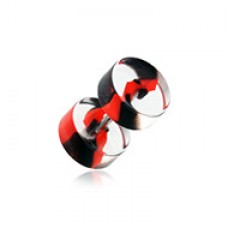 Swirl Stripe UV Acrylic Fake Plug 