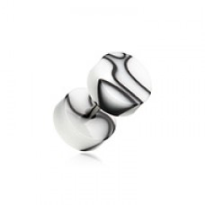 Marble Swirl UV Acrylic Fake Plug 