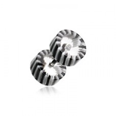 Pinwheel Stripe UV Acrylic Fake Plug 