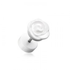 Rose Blossom Acrylic Fake Plug 